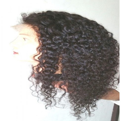 Curly full lace wig